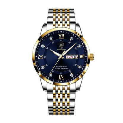 POEDAGAR Men Watch Stainless Steel