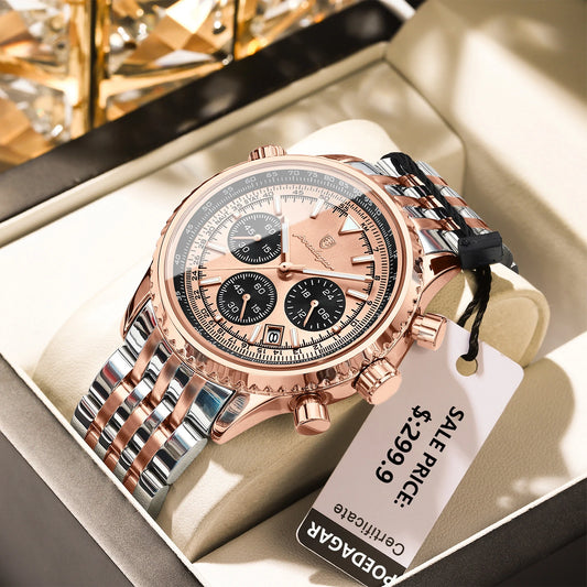 Luxury Military Watch for Men Waterproof Luminous Date Chronograph Man Watch Sport Quartz Stainless Steel Men'S Watches