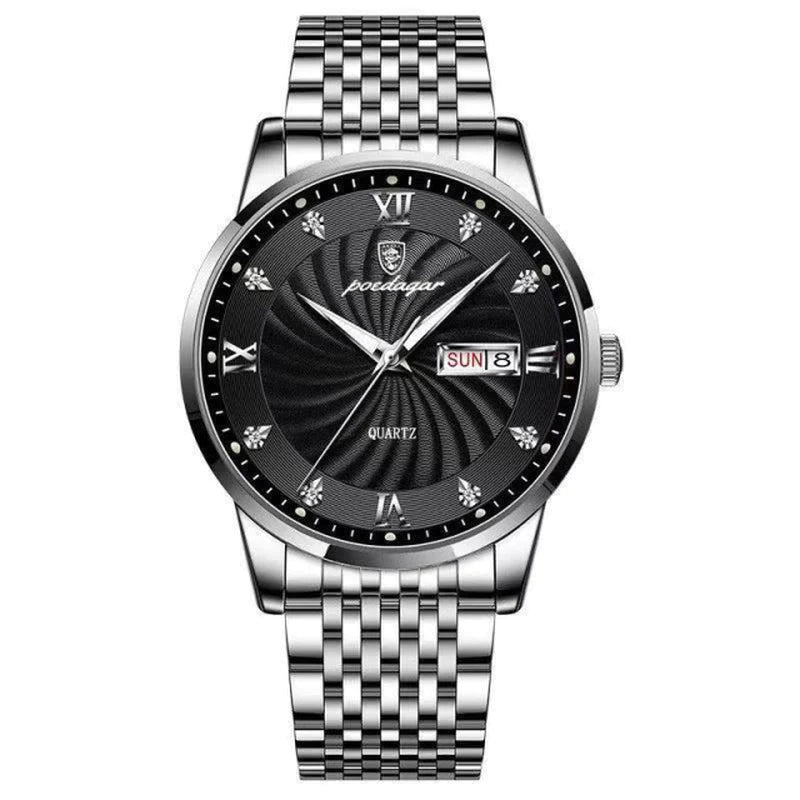 POEDAGAR Men Watch Stainless Steel