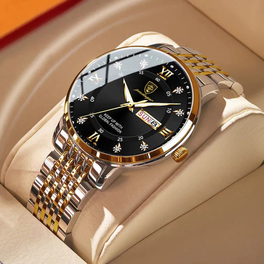 POEDAGAR Men Watch Stainless Steel