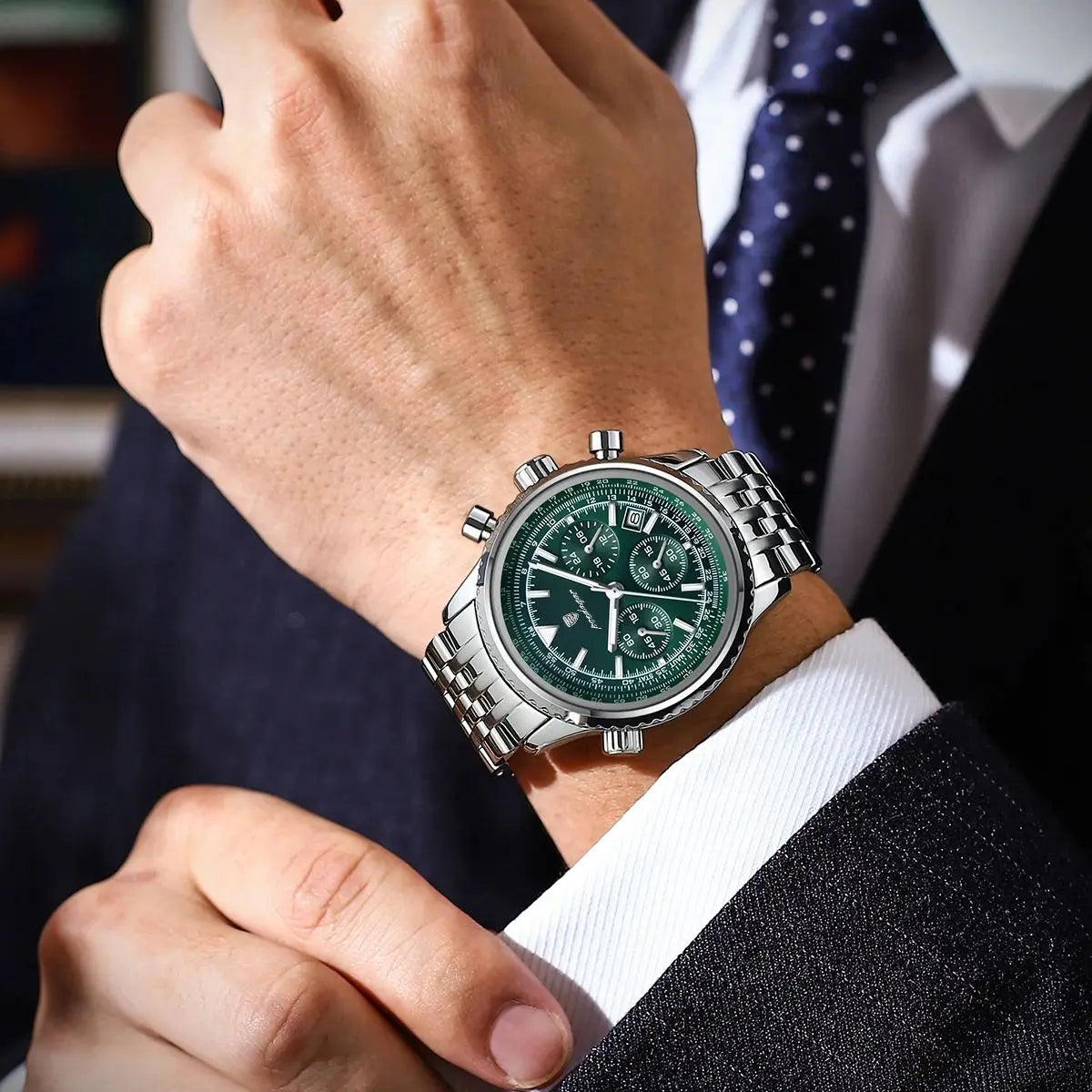 Luxury Military Watch for Men Waterproof Luminous Date Chronograph Man Watch Sport Quartz Stainless Steel Men'S Watches