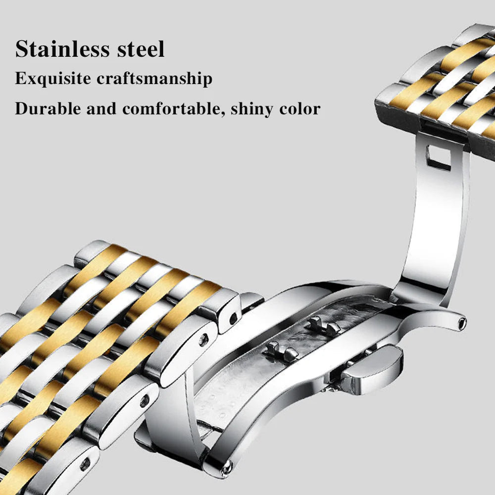 POEDAGAR Men Watch Stainless Steel