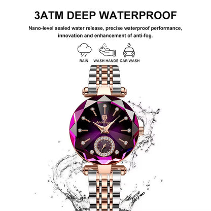 Luxury Elegant Ladies Wristwatch Waterproof Stainless Steel Watch for Woman Simple Casual Dress Women'S Quartz Watches