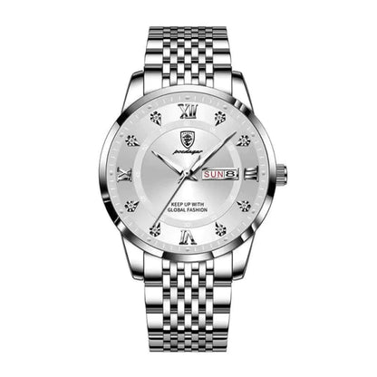 POEDAGAR Men Watch Stainless Steel