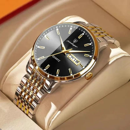 POEDAGAR Men Watch Stainless Steel