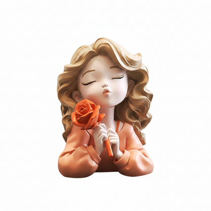 Rose Whisper  Elegant Desk Figurine