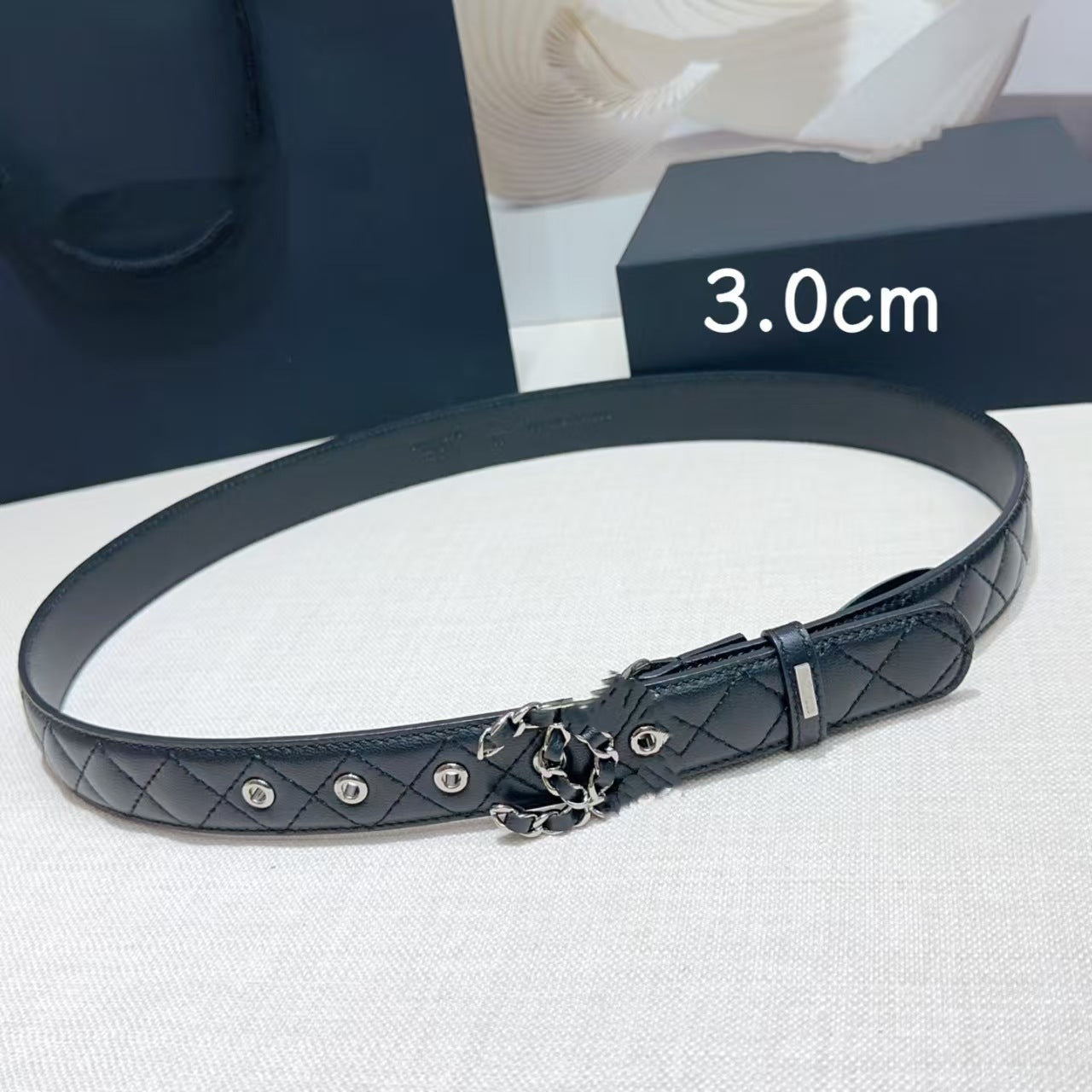 Milano Quilted Slim Belt