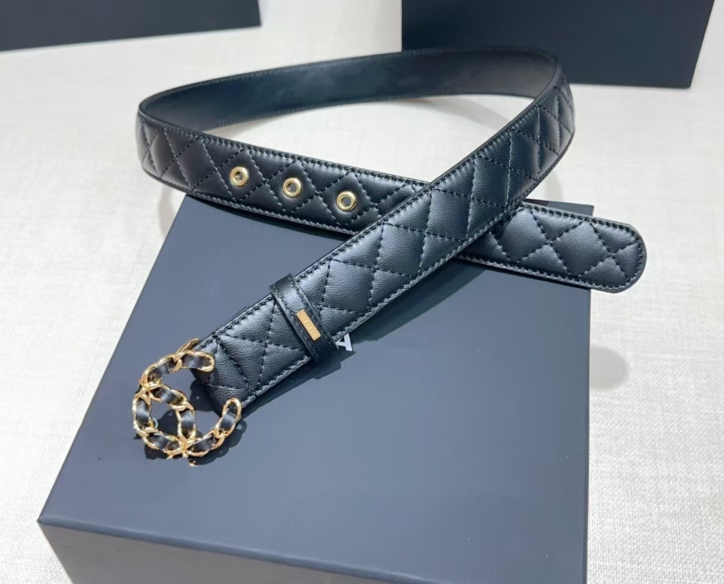 Milano Quilted Slim Belt
