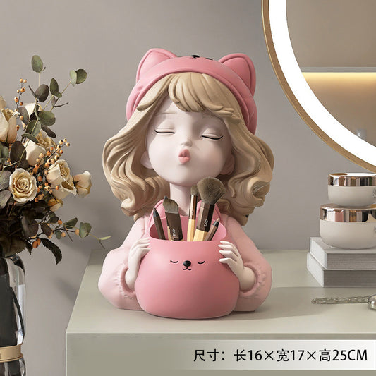 Bear Piggy Bank Girl