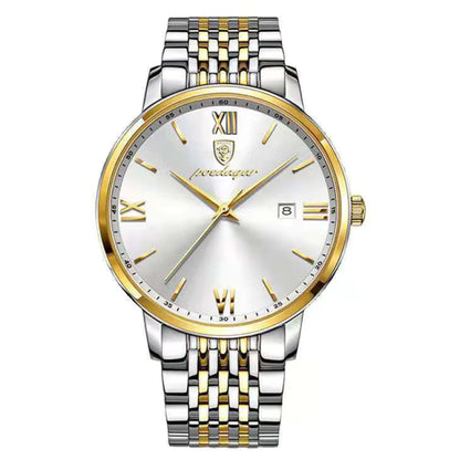 POEDAGAR Men Watch Stainless Steel