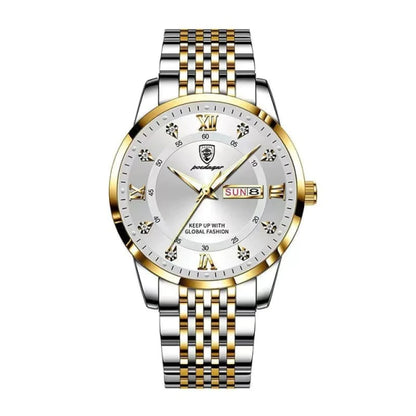 POEDAGAR Men Watch Stainless Steel